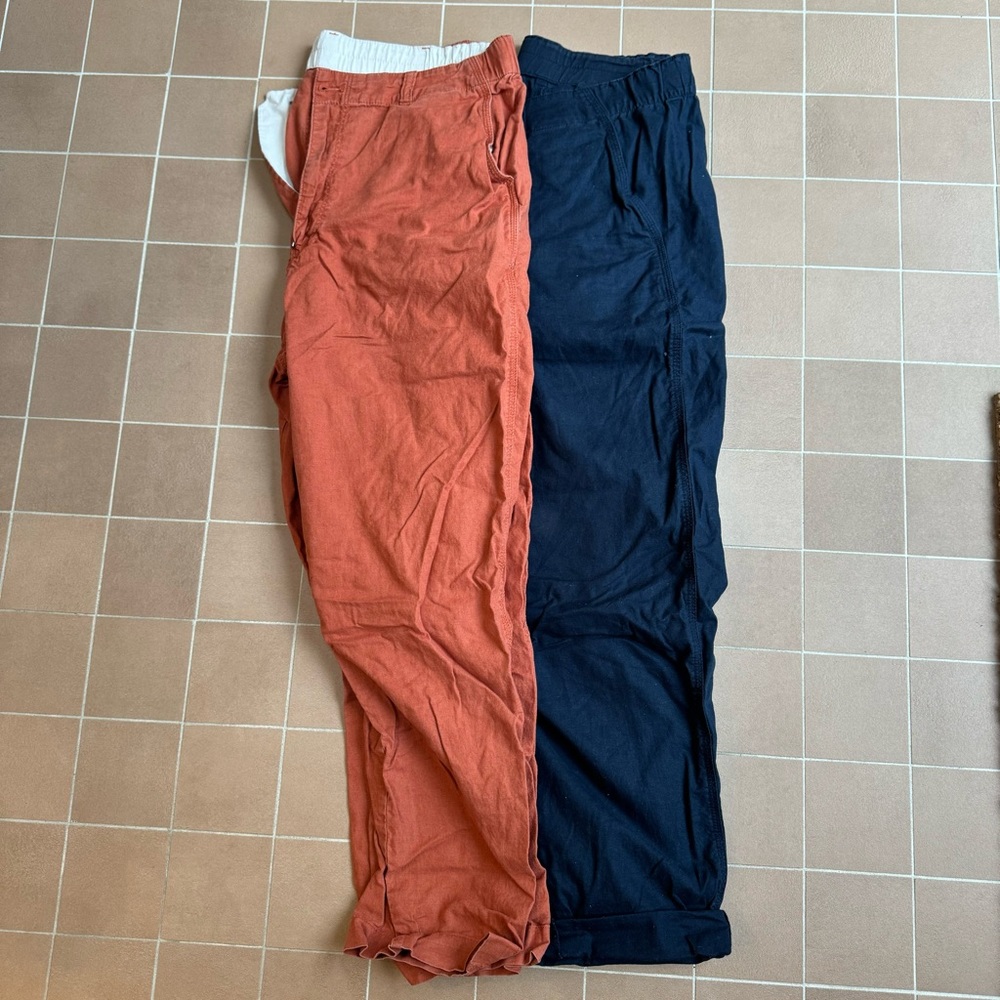 2x Uniqlo Linen Pants Size XL